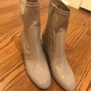 New Valentino patent leather ankle booties, sz 41